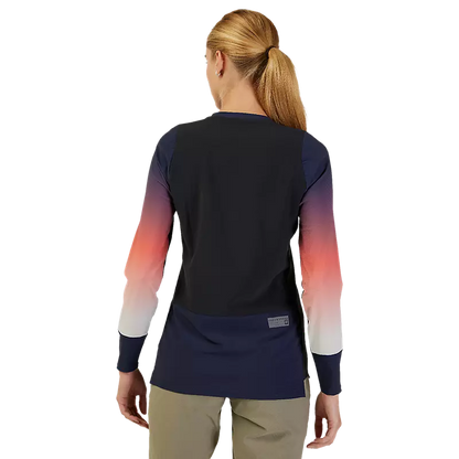 Fox Racing Defend Thermal Long Sleeve MTB Jersey - Lunar - Womens - Black