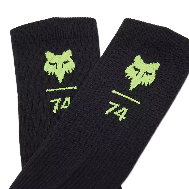 Fox Racing 8" Ranger Sock - Fox 74 - Black-Yellow