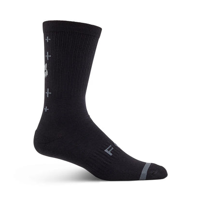 Fox Racing 8" Defend Sock - Lunar - Black