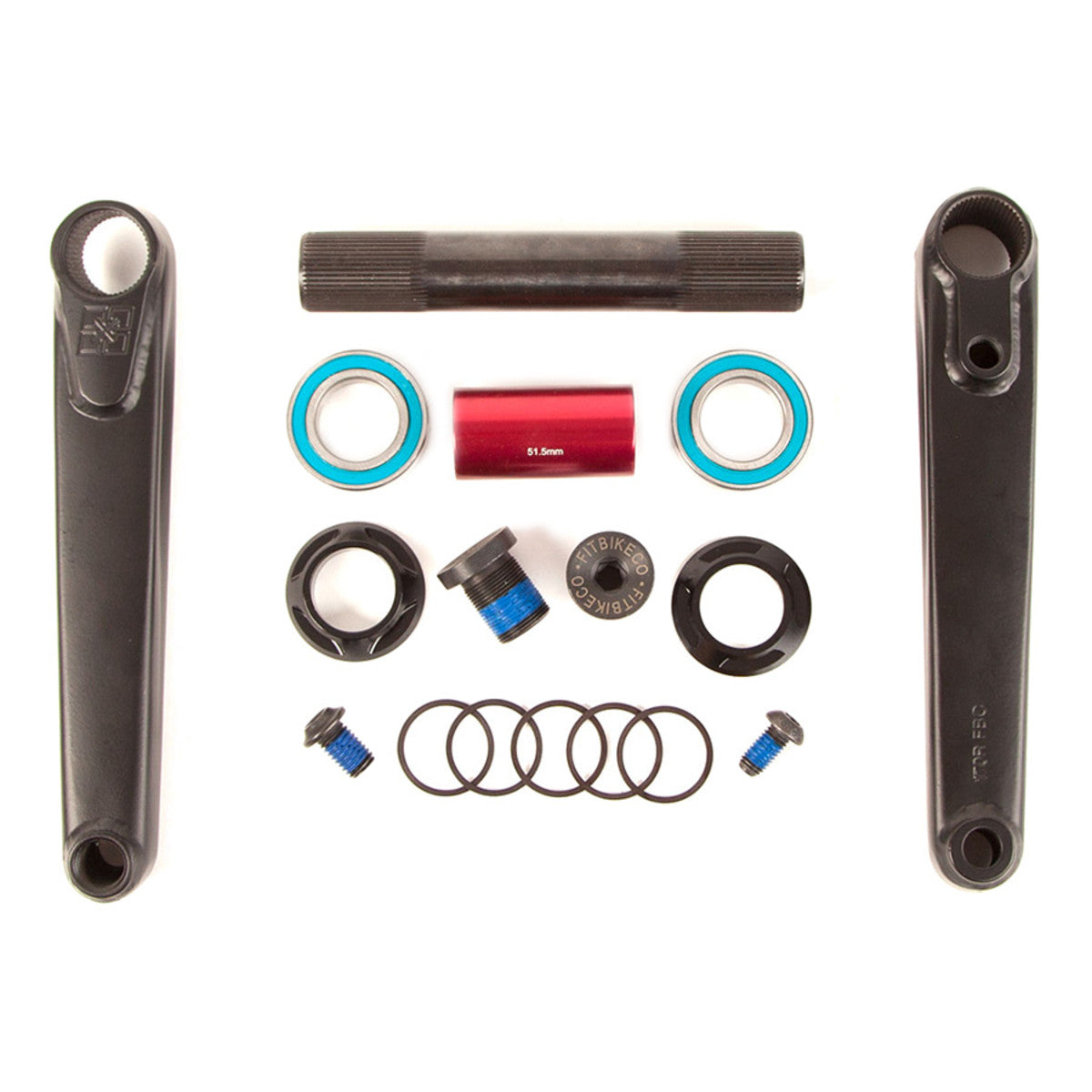 Fit Bike Co Blunt 24mm BMX Cranks - Black
