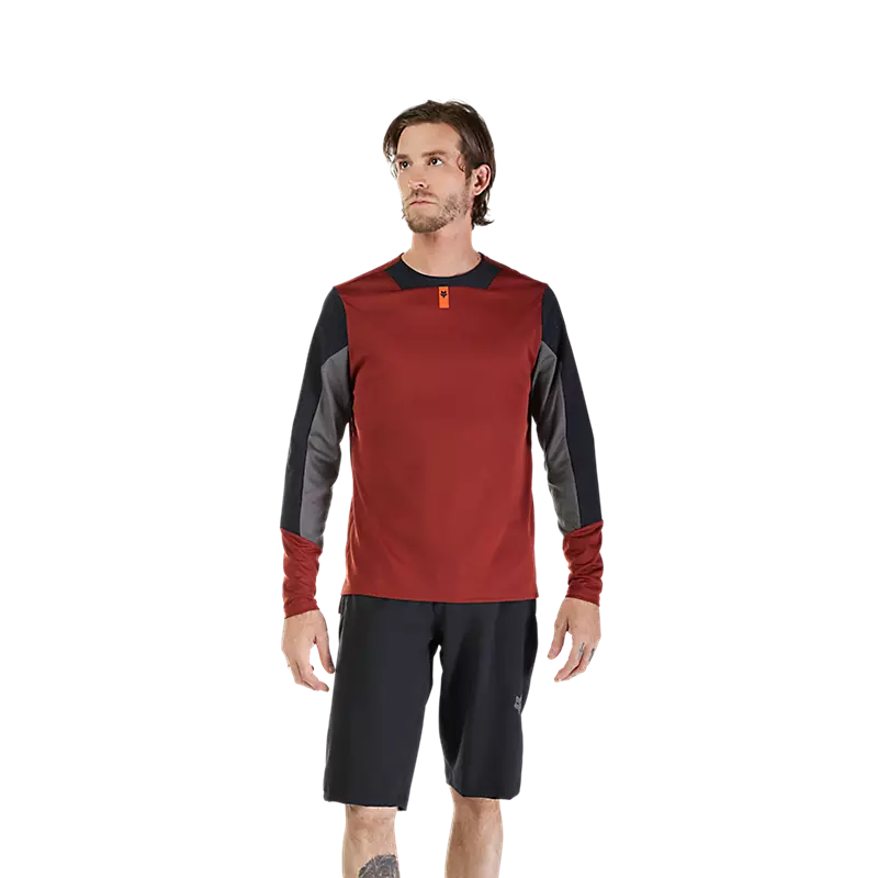 Fox Racing Defend Long Sleeve MTB Jersey - Rust