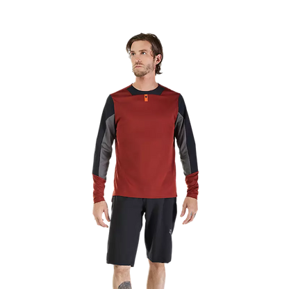 Fox Racing Defend Long Sleeve MTB Jersey - Rust