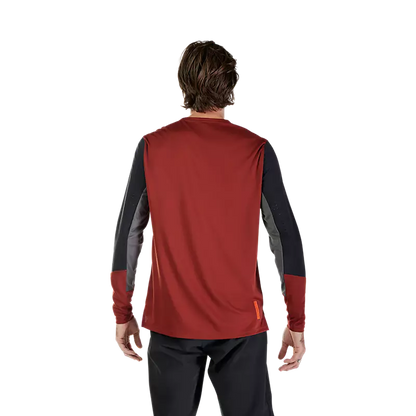 Fox Racing Defend Long Sleeve MTB Jersey - Rust
