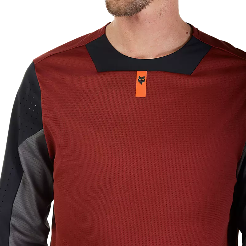 Fox Racing Defend Long Sleeve MTB Jersey - Rust