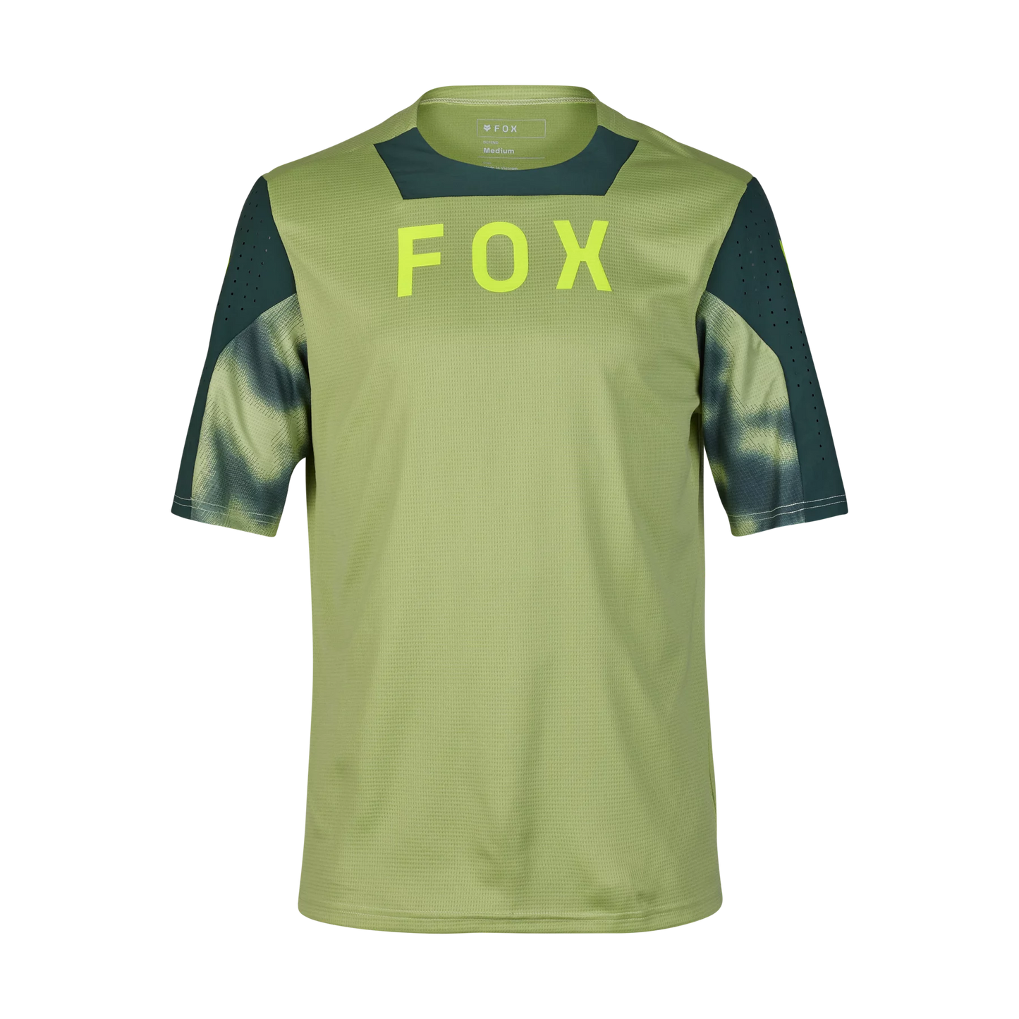 Fox Racing Defend Short Sleeve MTB Jersey - Taunt - Pale Green