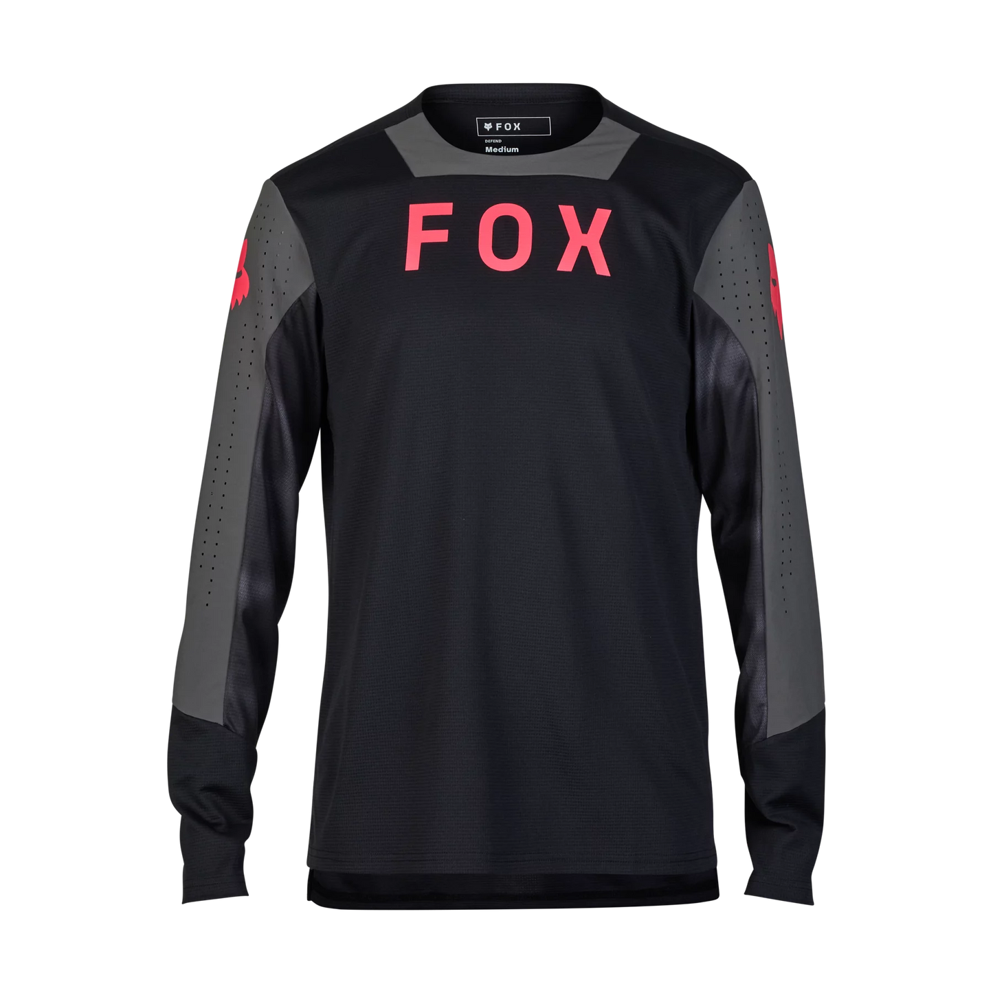 Fox Racing Defend Long Sleeve MTB Jersey - Taunt - Black