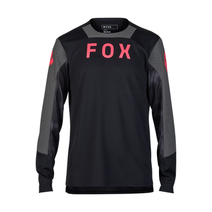 Fox Racing Defend Long Sleeve MTB Jersey - Taunt - Black