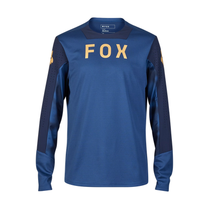 Fox Racing Defend Long Sleeve MTB Jersey - Taunt - Indigo