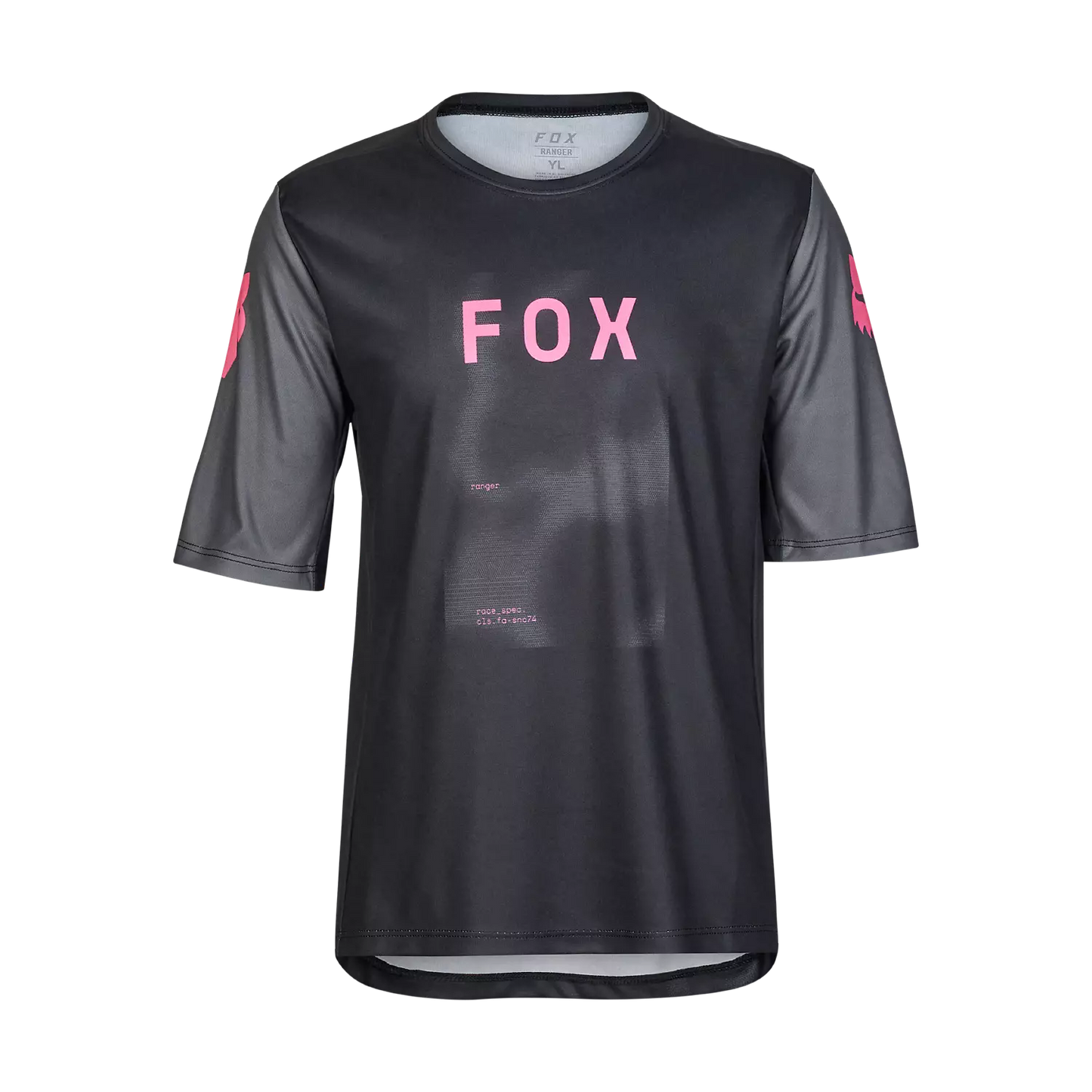 Fox Racing Ranger Short Sleeve MTB Race Jersey - Taunt - Black