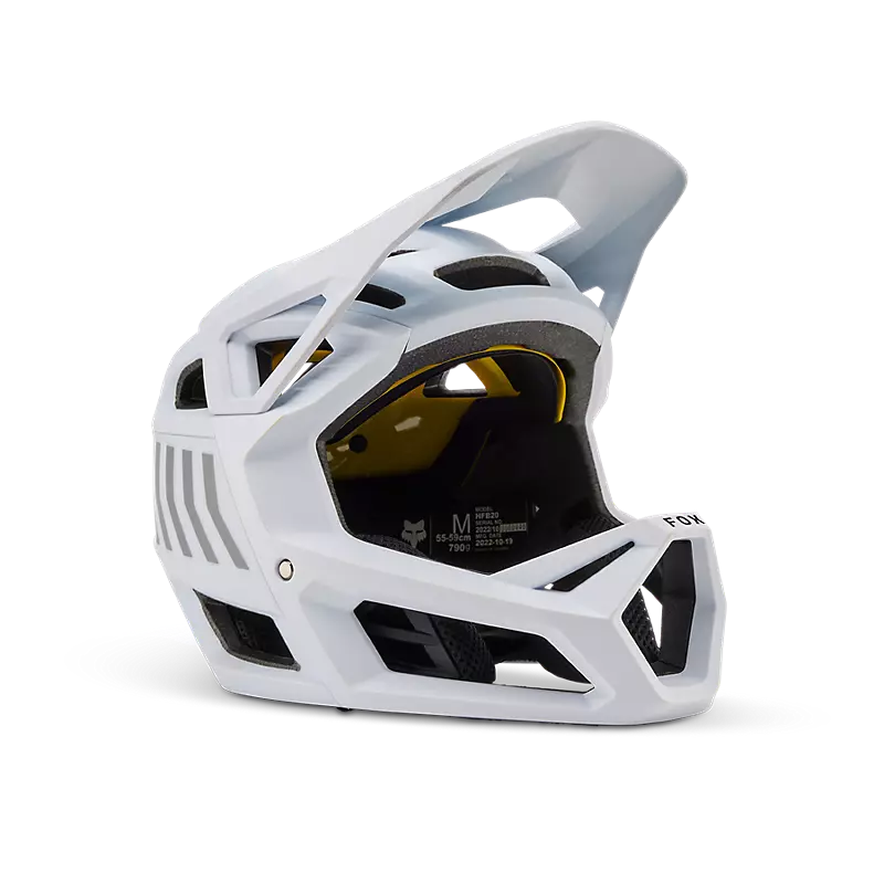 Fox Racing Proframe Full Face Helmet - Race Energy - Youth - White