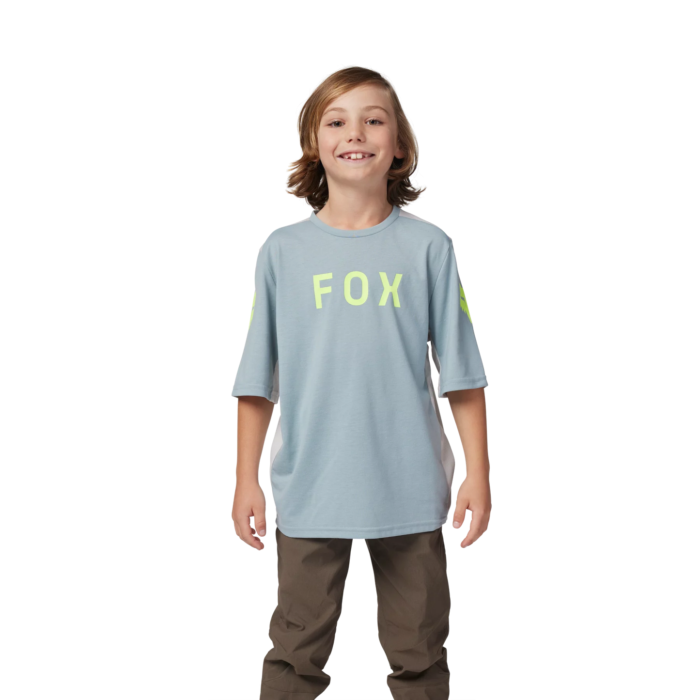 Fox Racing Ranger Short Sleeve MTB Jersey - Aviation - Youth - Gunmetal