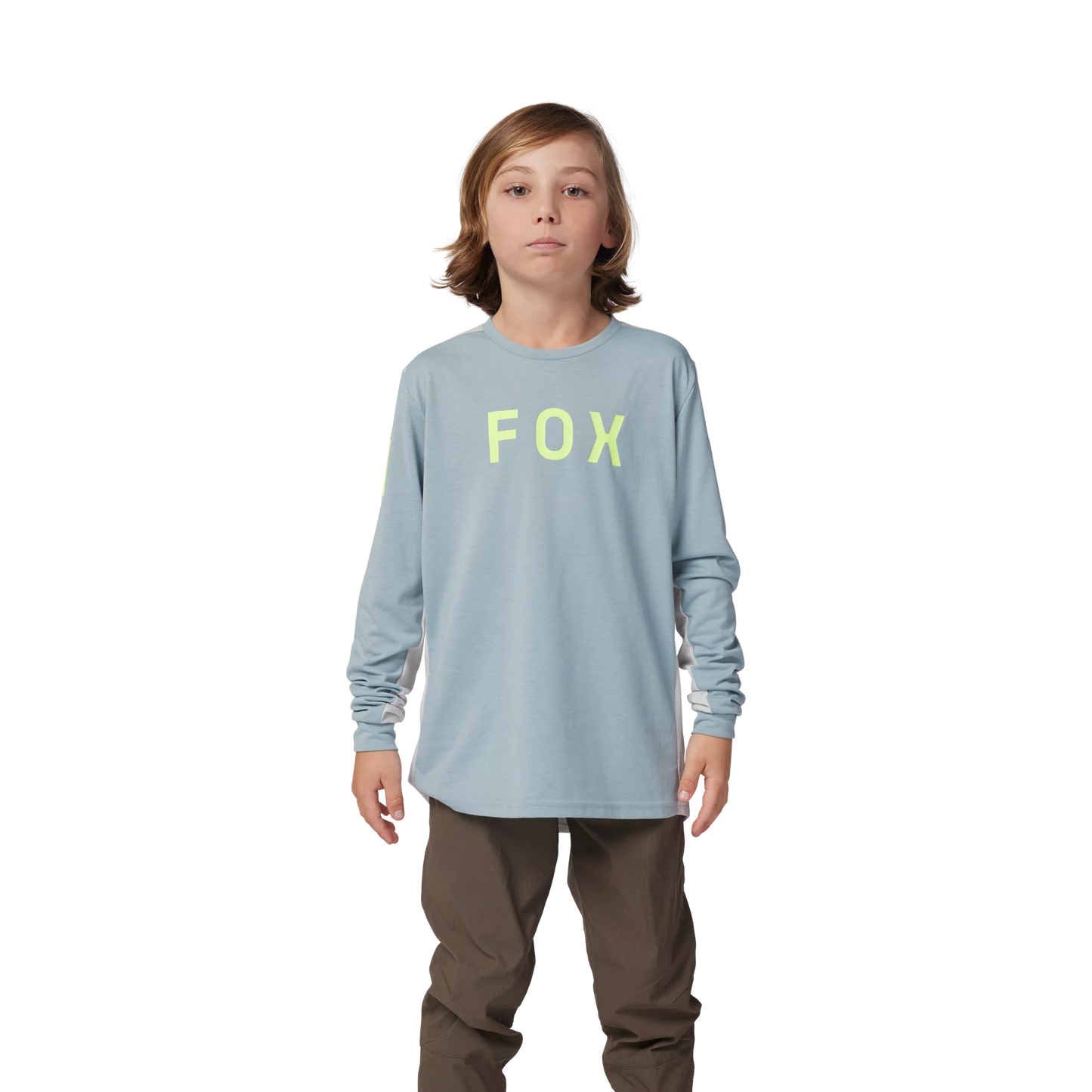 Fox Racing Ranger Long Sleeve MTB Jersey - Aviation - Youth - Gunmetal