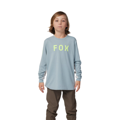 Fox Racing Ranger Long Sleeve MTB Jersey - Aviation - Youth - Gunmetal