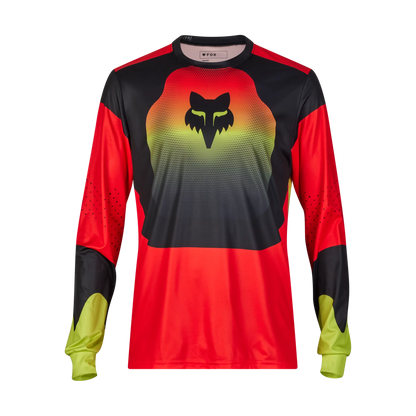 Fox Racing Ranger Long Sleeve MTB Jersey - Revise - Red-Yellow