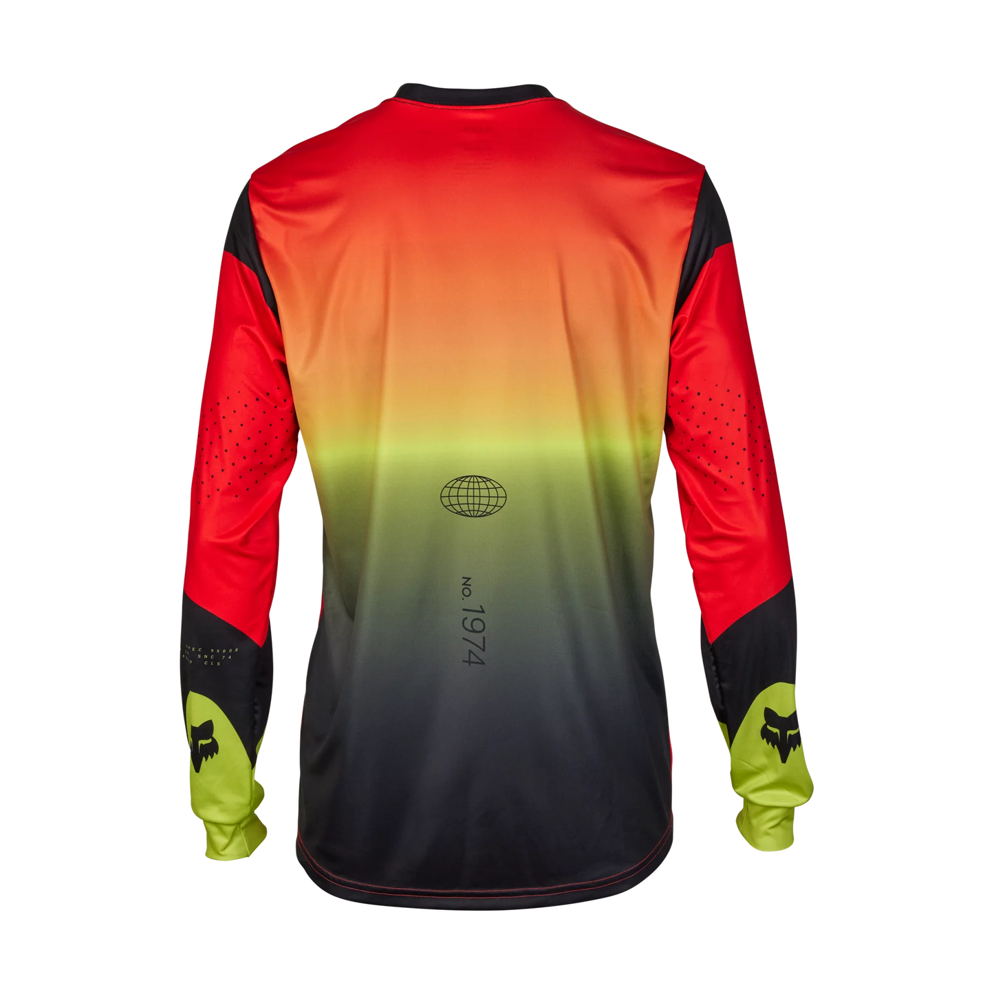 Fox Racing Ranger Long Sleeve MTB Jersey - Revise - Red-Yellow