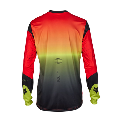 Fox Racing Ranger Long Sleeve MTB Jersey - Revise - Red-Yellow