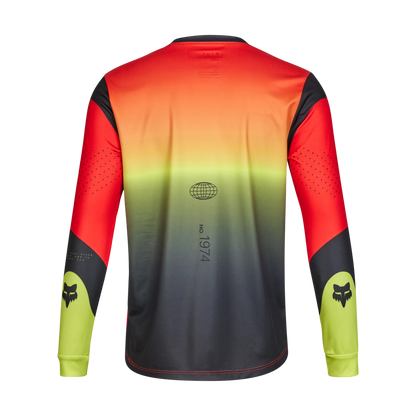 Fox Racing Ranger Long Sleeve MTB Jersey - Revise - Youth - Red-Yellow