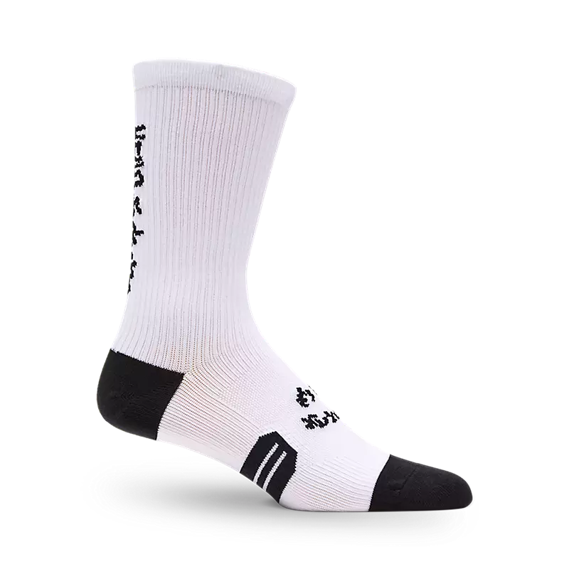 Fox Racing 8" Ranger Sock - Hello Future - White
