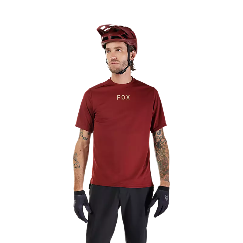 Fox Racing Ranger Short Sleeve MTB Jersey - Wordmark - Rust