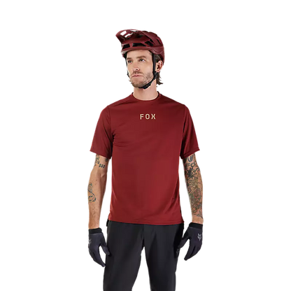 Fox Racing Ranger Short Sleeve MTB Jersey - Wordmark - Rust