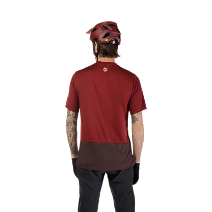 Fox Racing Ranger Short Sleeve MTB Jersey - Wordmark - Rust