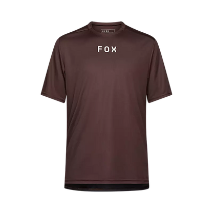 Fox Racing Ranger Short Sleeve MTB Jersey - Wordmark - Cocoa