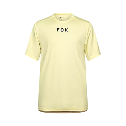 Fox Racing Ranger Short Sleeve MTB Jersey - Wordmark - Lemonade