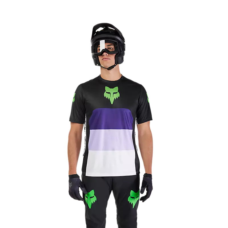 Fox Racing Ranger Short Sleeve MTB Jersey - Grid - Black