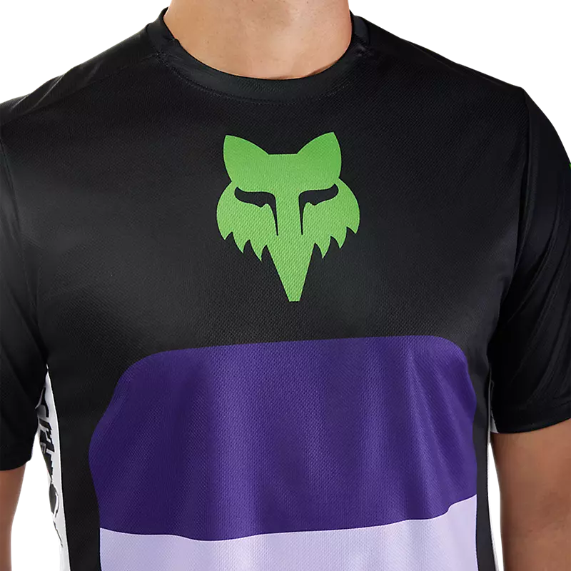 Fox Racing Ranger Short Sleeve MTB Jersey - Grid - Black
