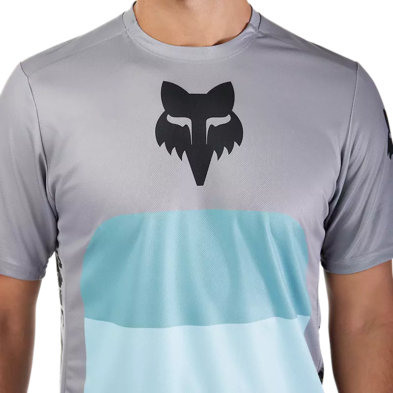 Fox Racing Ranger Short Sleeve MTB Jersey - Grid - Steel Gray