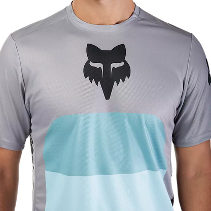 Fox Racing Ranger Short Sleeve MTB Jersey - Grid - Steel Gray
