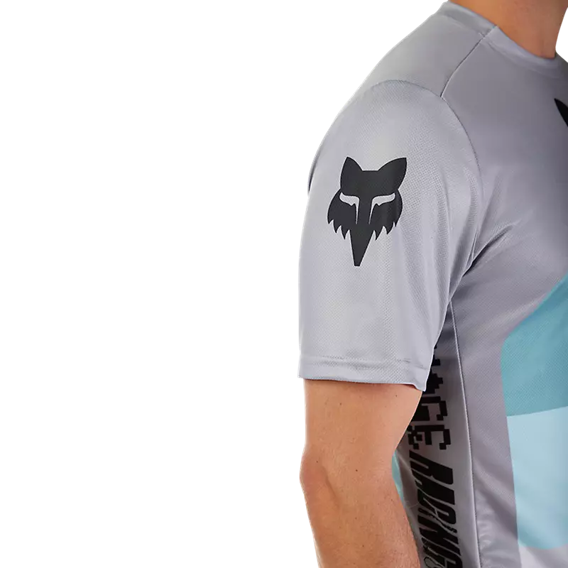 Fox Racing Ranger Short Sleeve MTB Jersey - Grid - Steel Gray