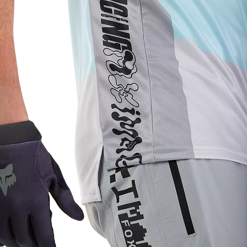 Fox Racing Ranger Short Sleeve MTB Jersey - Grid - Steel Gray