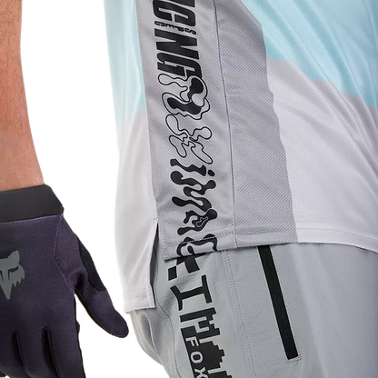 Fox Racing Ranger Short Sleeve MTB Jersey - Grid - Steel Gray