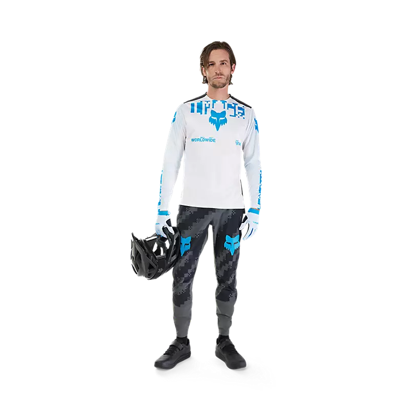 Fox Racing Ranger Long Sleeve MTB Jersey - Digi image - White