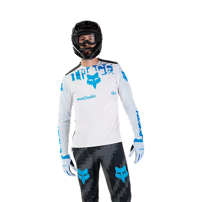 Fox Racing Ranger Long Sleeve MTB Jersey - Digi image - White