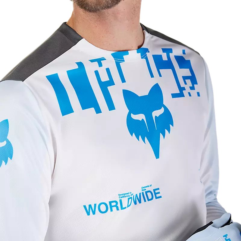 Fox Racing Ranger Long Sleeve MTB Jersey - Digi image - White