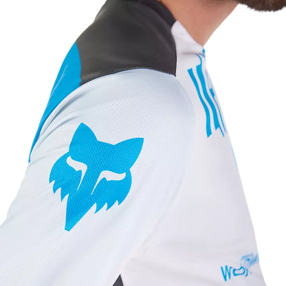 Fox Racing Ranger Long Sleeve MTB Jersey - Digi image - White