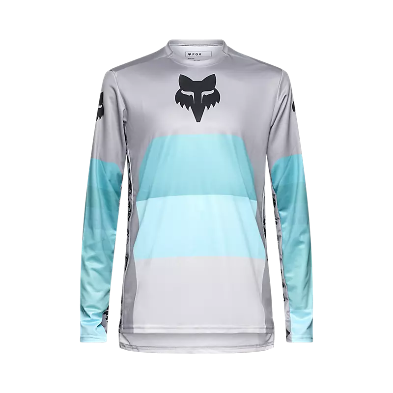 Fox Racing Ranger Long Sleeve MTB Jersey - Grid - Steel Gray