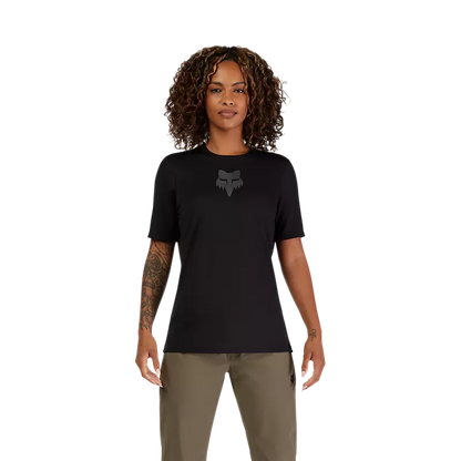 Fox Racing Ranger Short Sleeve MTB Jersey - Fox Head - Womens - Black
