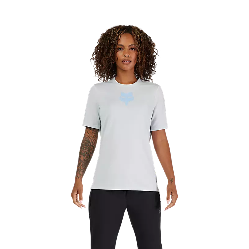 Fox Racing Ranger Short Sleeve MTB Jersey - Fox Head - Womens - Pale Blue