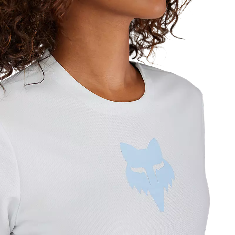 Fox Racing Ranger Short Sleeve MTB Jersey - Fox Head - Womens - Pale Blue