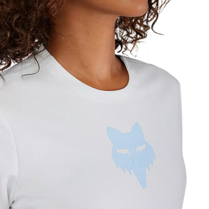 Fox Racing Ranger Short Sleeve MTB Jersey - Fox Head - Womens - Pale Blue