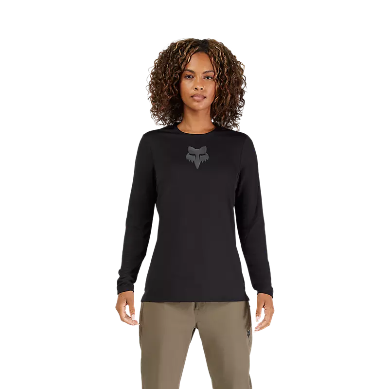 Fox Racing Ranger Long Sleeve MTB Jersey - Fox Head - Womens - Black