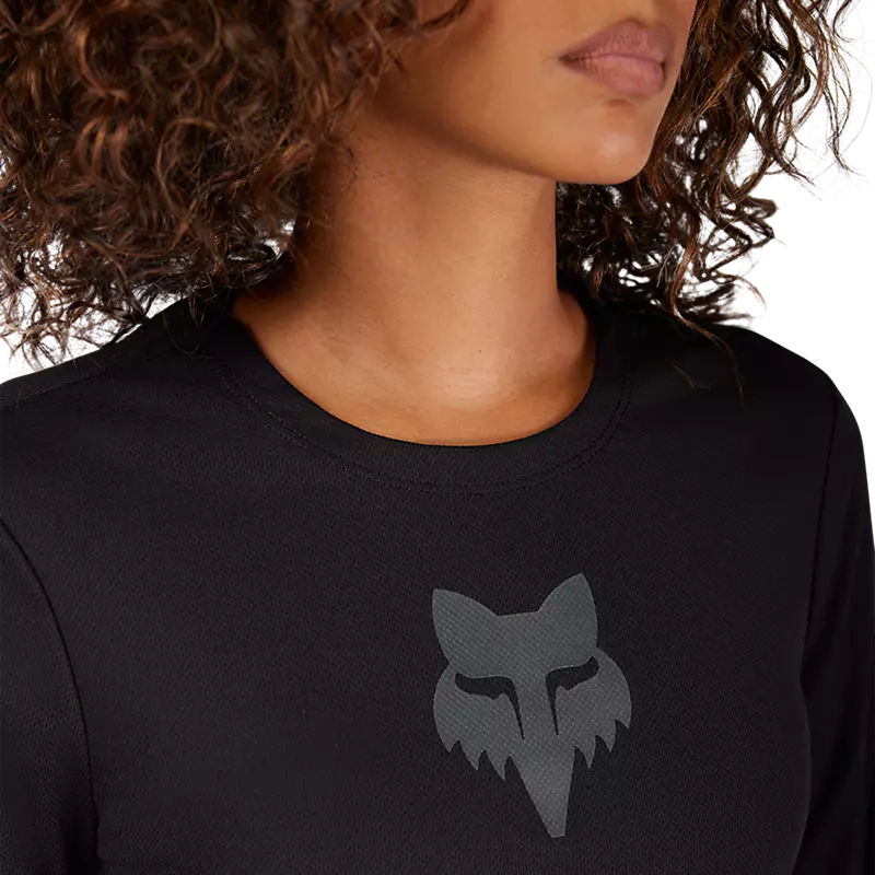 Fox Racing Ranger Long Sleeve MTB Jersey - Fox Head - Womens - Black