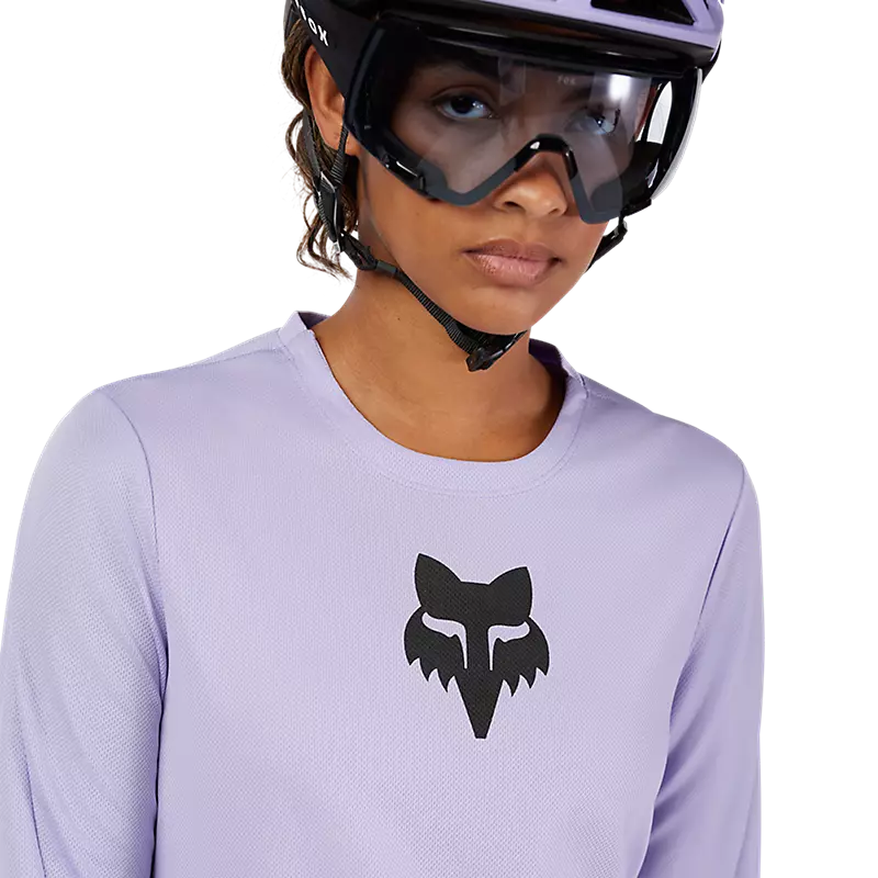 Fox Racing Ranger Long Sleeve MTB Jersey - Fox Head - Womens - Lilac