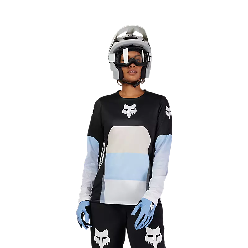 Fox Racing Ranger Long Sleeve MTB Jersey - Grid - Womens - Black