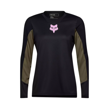 Fox Racing Defend Long Sleeve MTB Jersey - Park - Womens - Black