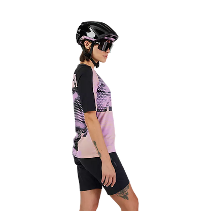 Fox Racing Flexair Ascent Short Sleeve MTB Jersey - Pulse - Womens - Desert Rose