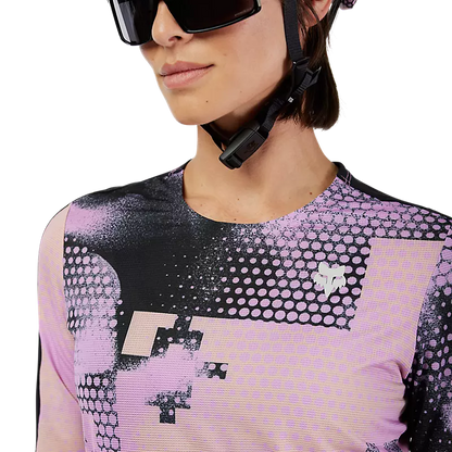 Fox Racing Flexair Ascent Short Sleeve MTB Jersey - Pulse - Womens - Desert Rose